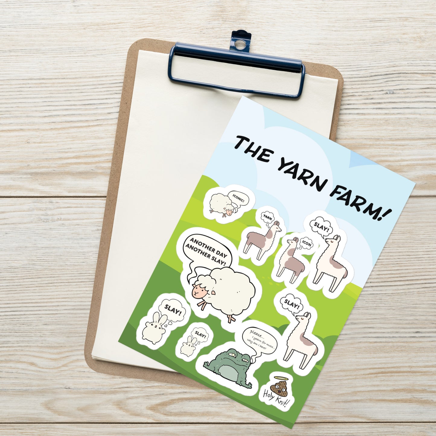 The Yarn Farm - Sticker Sheet