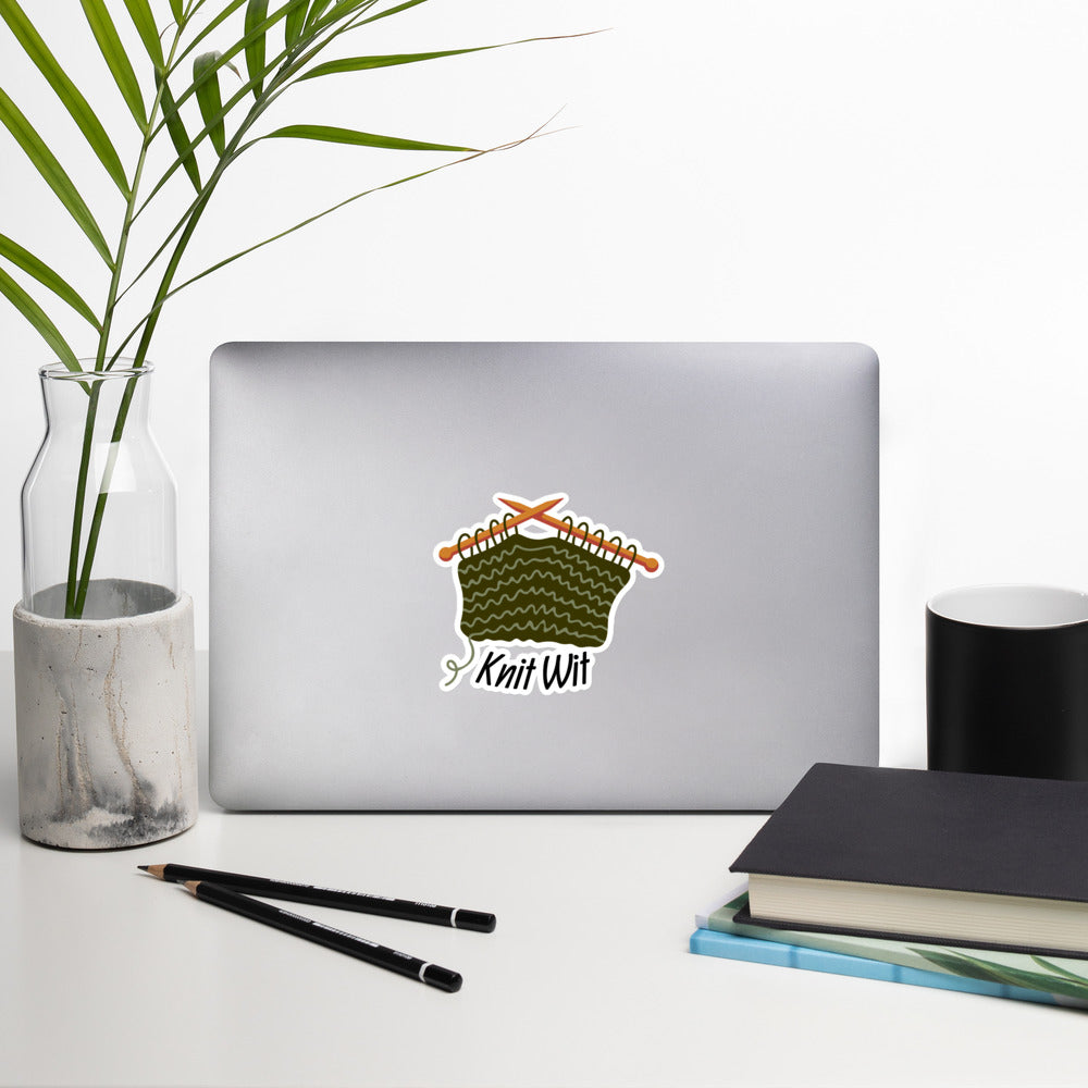 Knit Wit Sticker