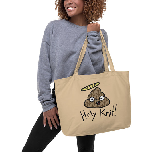 Holy Knit Large Organic Tote Bag
