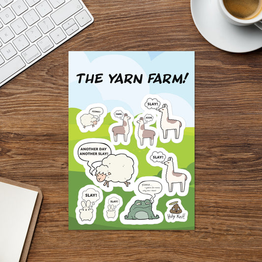 The Yarn Farm - Sticker Sheet